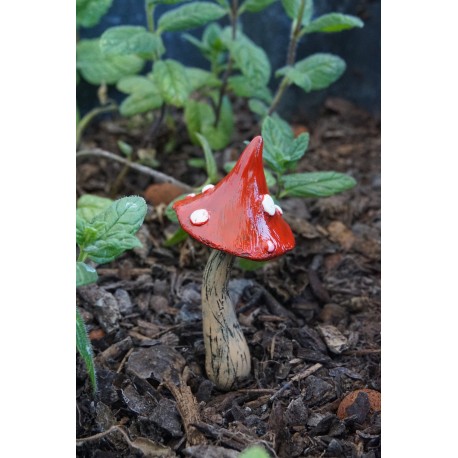 Champignon bleu - déco de jardin féérique - BleuetClaymentine Champignon bleu - déco de jardin féérique - BleuetClaymentine